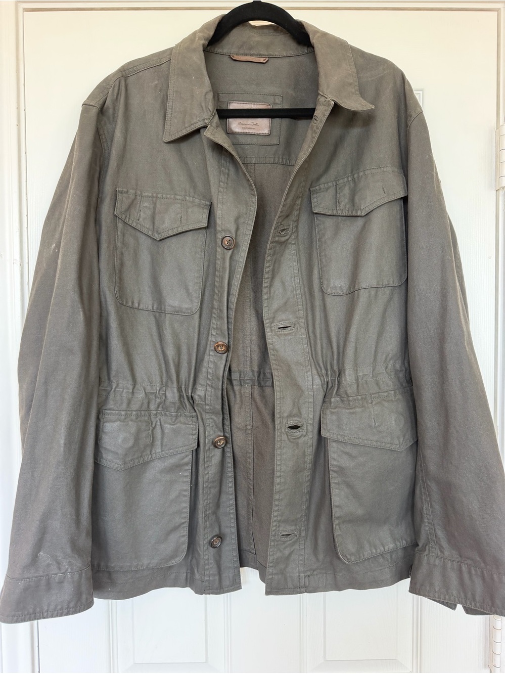 Massimo Dutti Men’s XL Military Field Jacket w/ Removable Quilted Vest